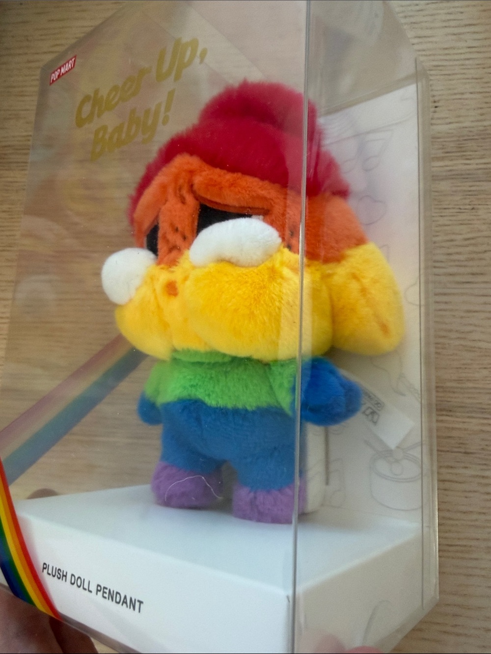 Pop Mart Crybaby, Cheer Up, Baby! Series Plush Doll, Rainbow, Pride, NEW IN BOX